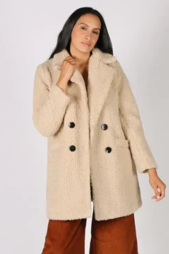 Ping Pong Teddy Coat In Oatmeal