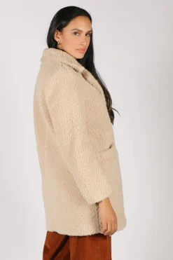Ping Pong Teddy Coat In Oatmeal