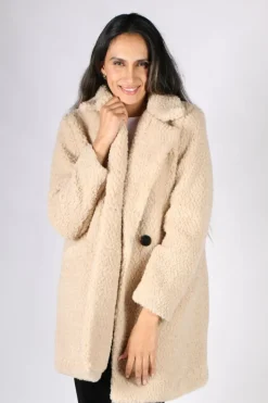 Ping Pong Teddy Coat In Oatmeal