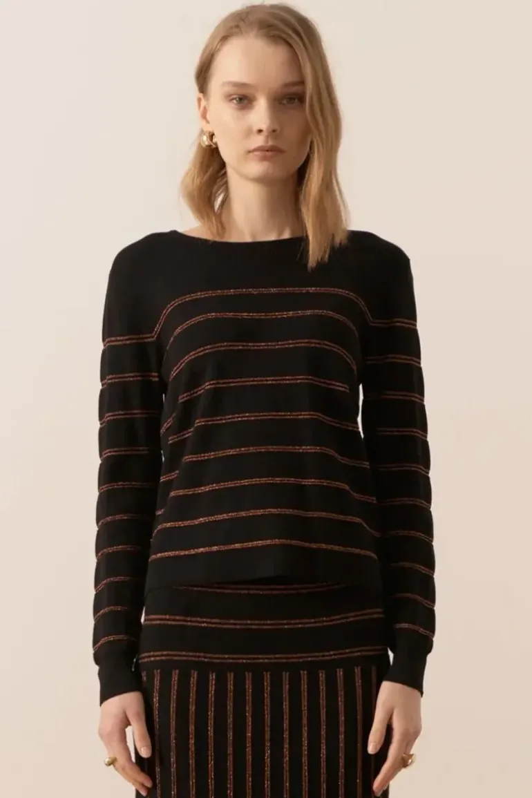 POL Gizelle Jumper In Black
