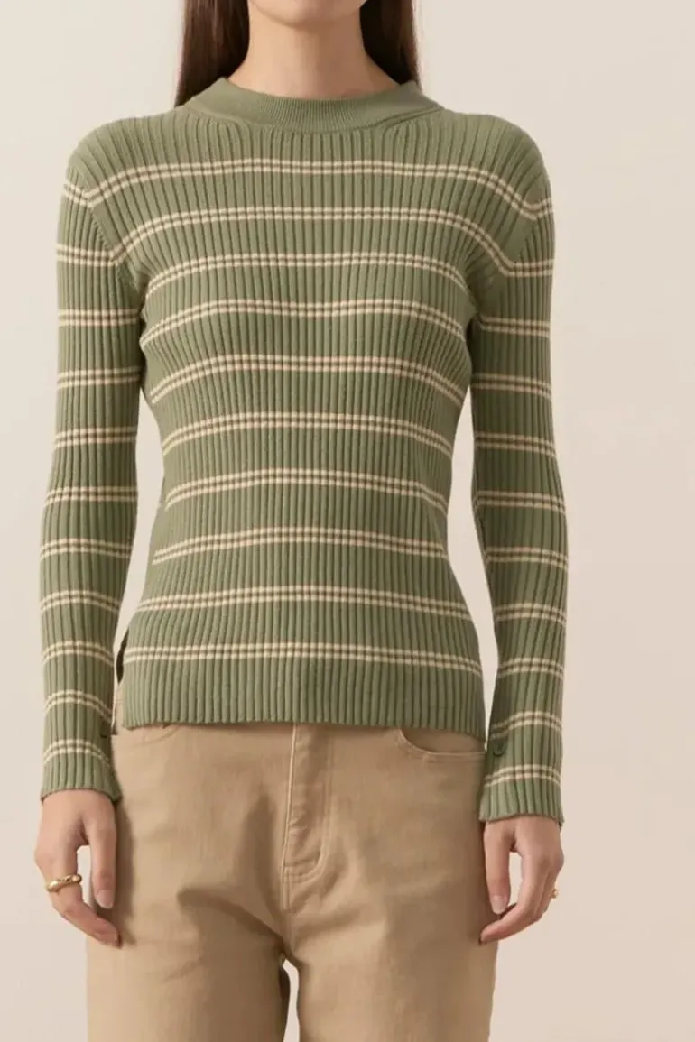 POL Scarlet Jumper In Sage