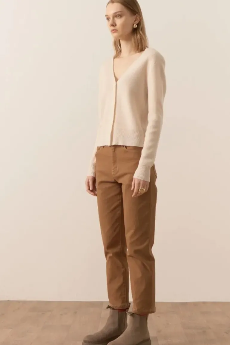 POL Willow Cardigan In Shell