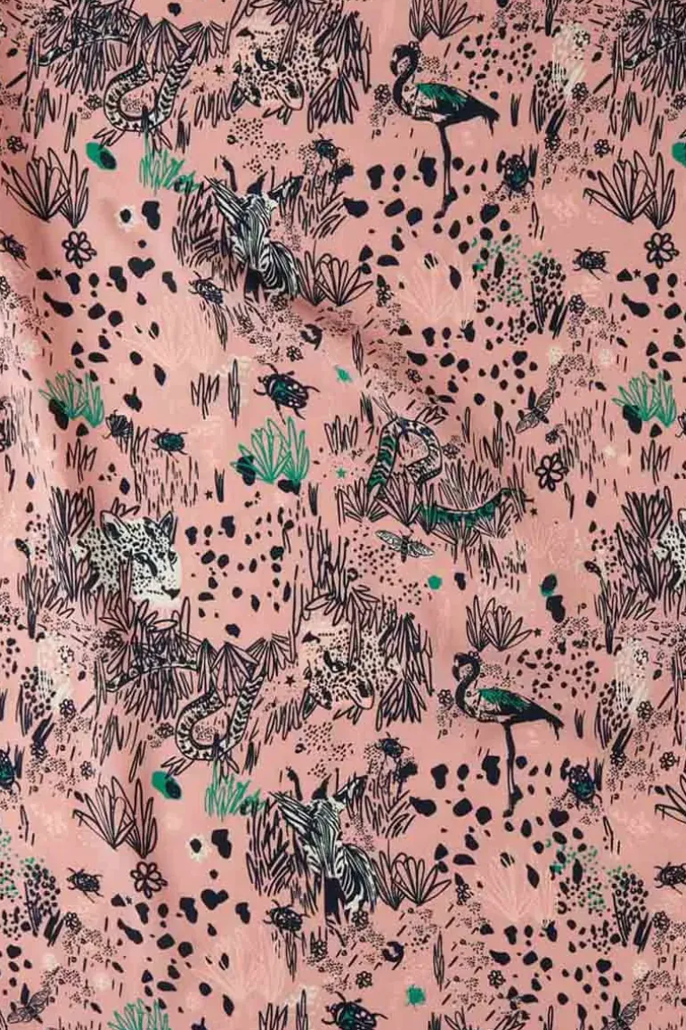 POM Pink Grasses Scarf