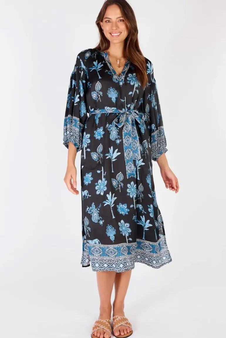 Rubyyaya Artefact Maxi Dress In Multi