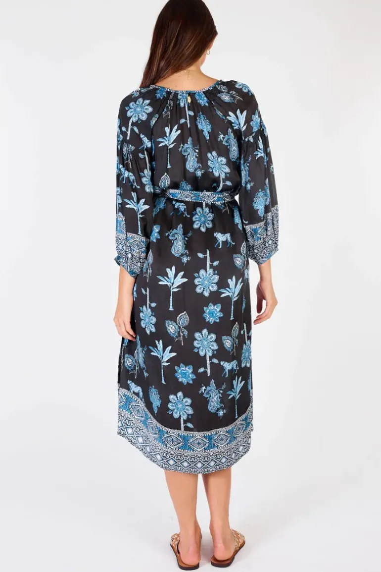 Rubyyaya Artefact Maxi Dress In Multi