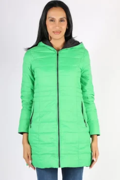 Sabena Reversible Down Puffer Coat In Green