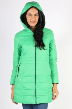 Sabena Reversible Down Puffer Coat In Green