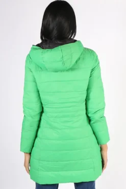 Sabena Reversible Down Puffer Coat In Green