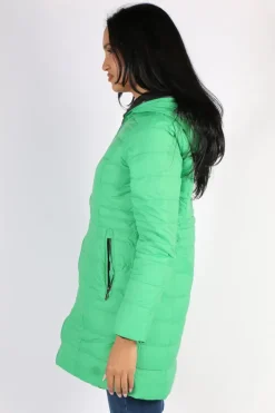 Sabena Reversible Down Puffer Coat In Green