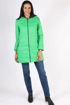 Sabena Reversible Down Puffer Coat In Green