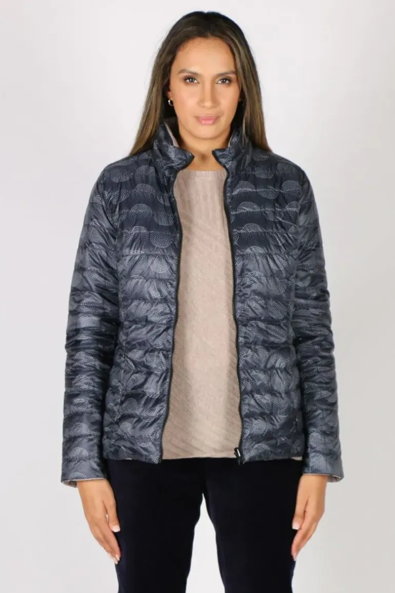 Sabena Reversible Hooded Puffer Jacket In Spot