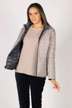 Sabena Reversible Hooded Puffer Jacket In Spot