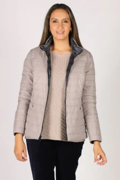 Sabena Reversible Hooded Puffer Jacket In Spot