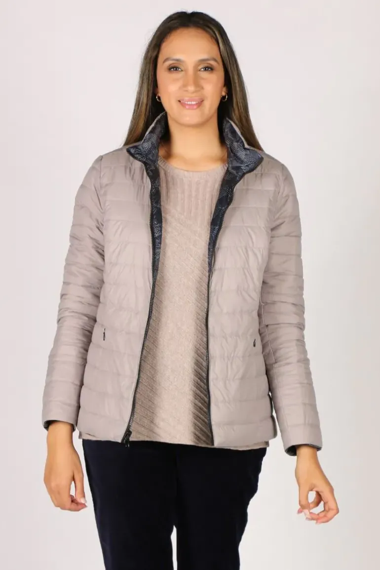 Sabena Reversible Hooded Puffer Jacket In Spot