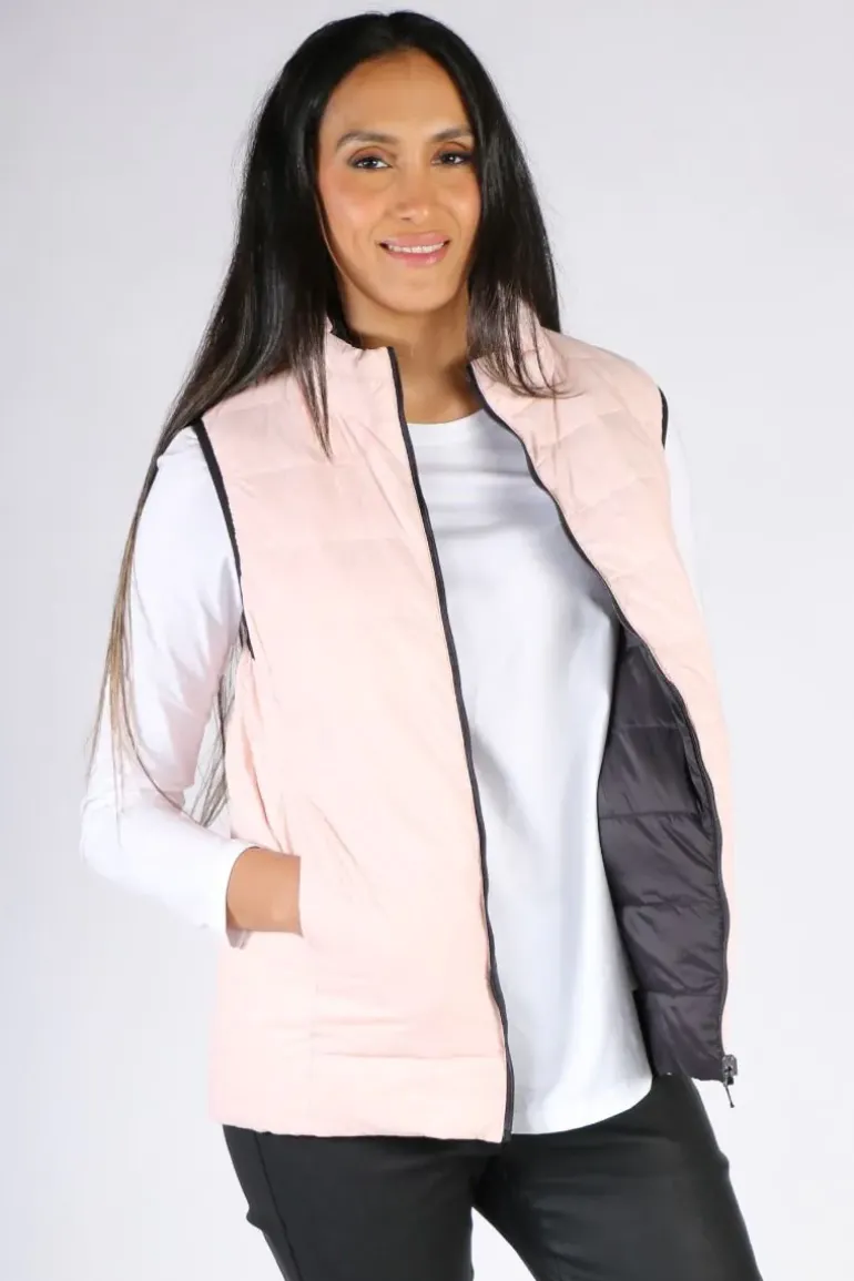 Sabena Reversible Vest In Pink
