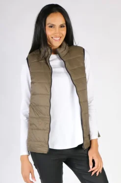 Sabena Reversible Vest In Olive
