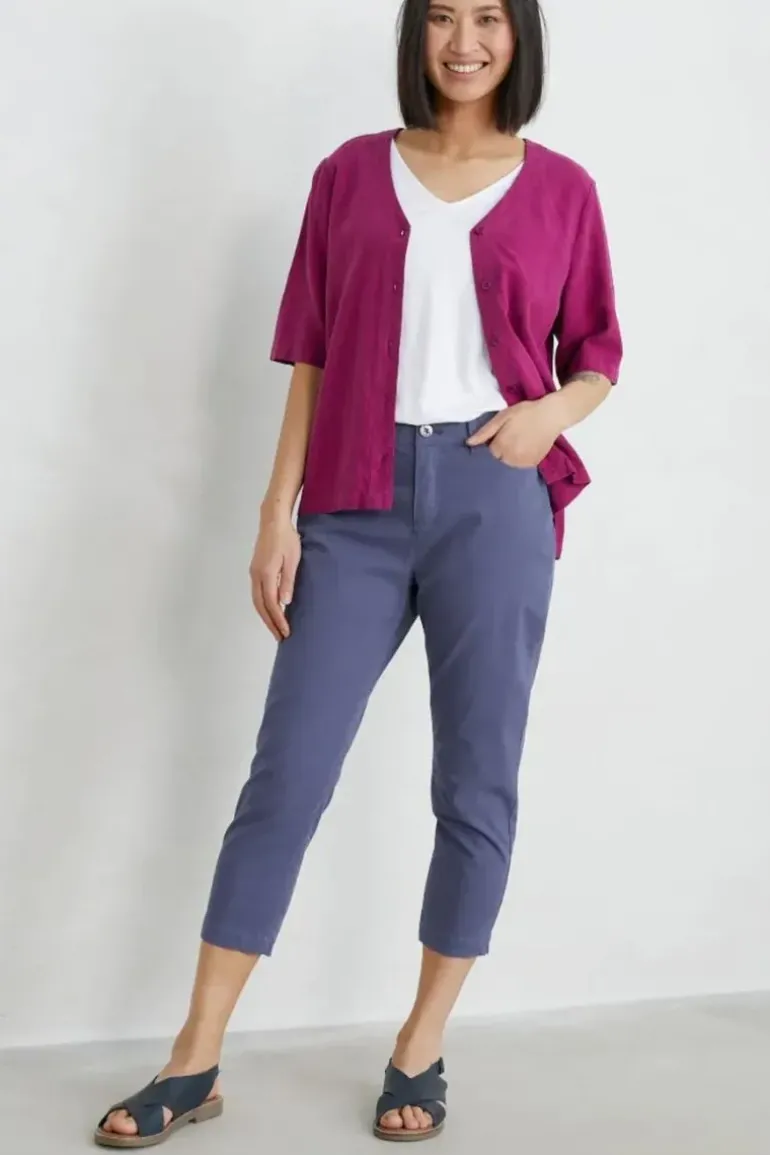 Seasalt Albert Quay Crop Pant In Mooring