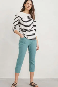 Seasalt Albert Quay Crop Pant In Sardine