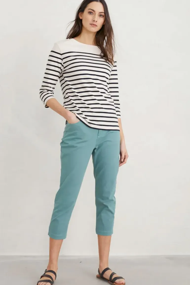 Seasalt Albert Quay Crop Pant In Sardine