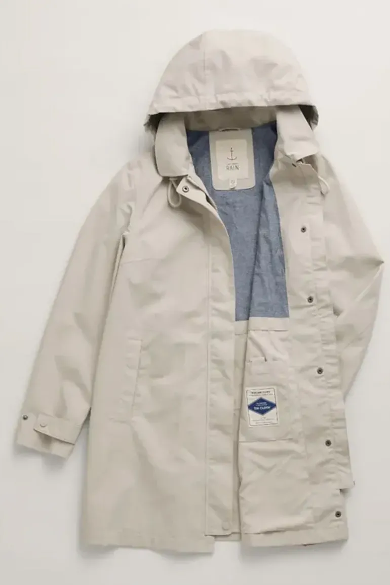 Seasalt Cloudburst Macintosh Everyday Hooded Coat In Driftwood
