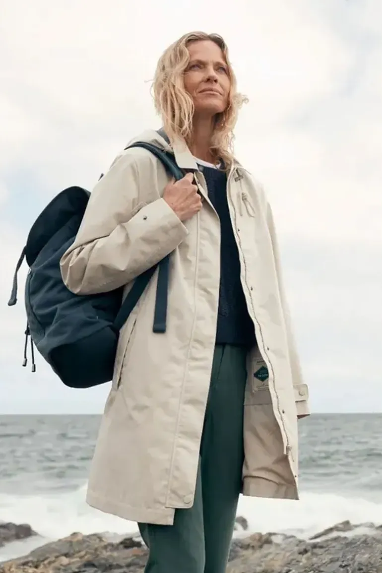 Seasalt Cloudburst Macintosh Everyday Hooded Coat In Driftwood