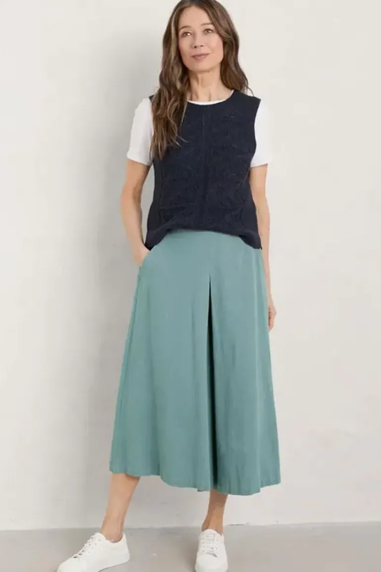Seasalt Doe Path Knitted Vest In Navy