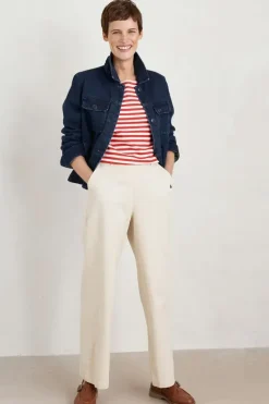 Seasalt Mini Cornish Tomato Chalk Sailor Top In Tomato