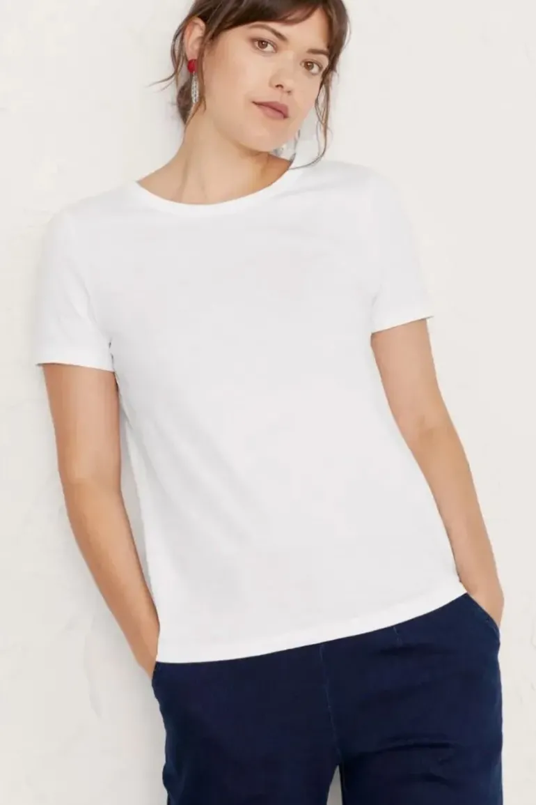 Seasalt Reflection Tee In Chalk