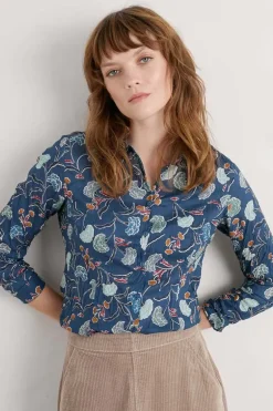 Seasalt Smudged Carnation Larissa Shirt In Floral