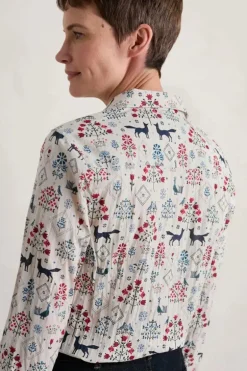 Seasalt Tapestry Forest Aran Larissa Shirt In Print
