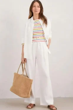 Seasalt Tri Breton Chalk Crab Shell Sailor Top In Stripe