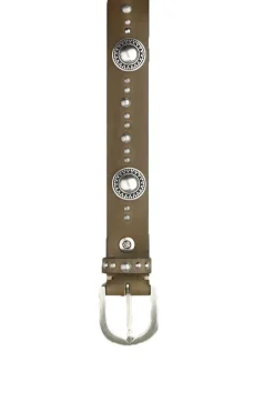 Shield Stud Belt By B.Belt In Taupe
