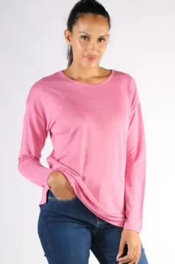 Split Hem Tee In Orchid By Jump