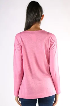 Split Hem Tee In Orchid By Jump