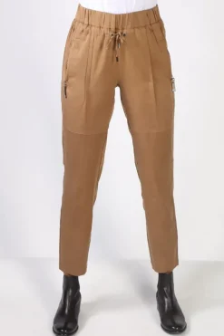 Steel Pant By Lania In Tan