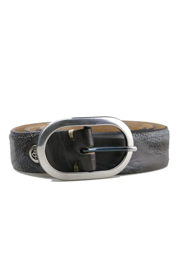 Stringray Oval Belt By B.Belt In Steel