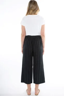 Stripe Cropped Pant In Black By Jump
