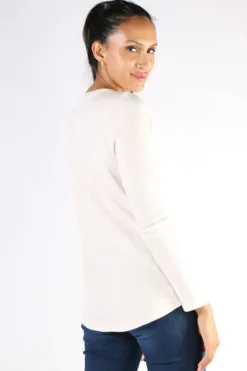 Stripe Waffle Tee In Orchid By Jump