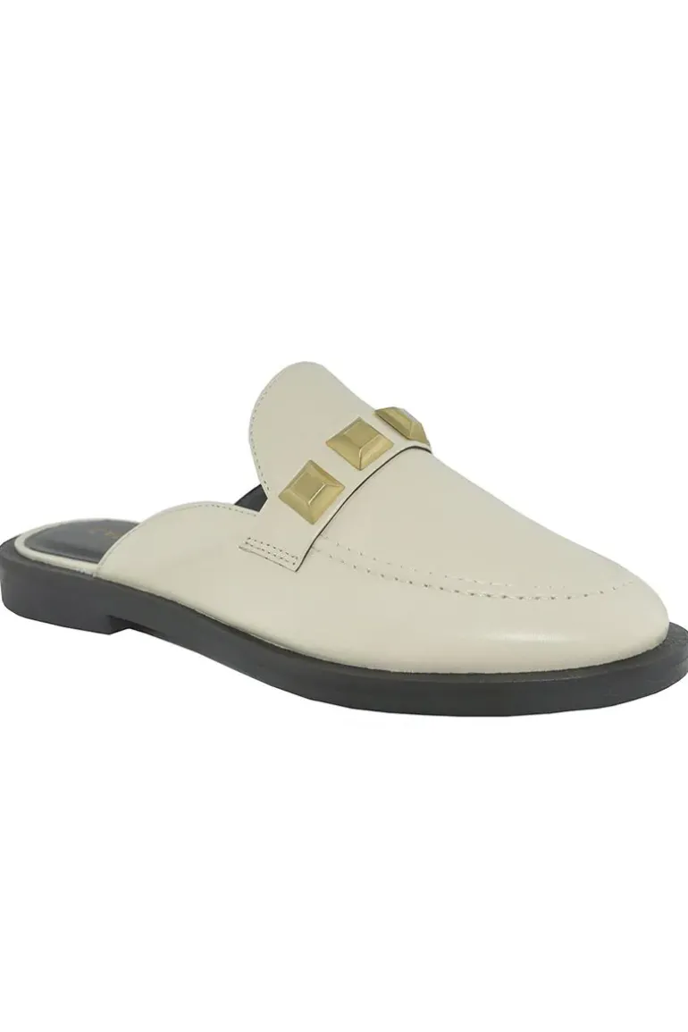 Stud Mule By Carrano In Cream