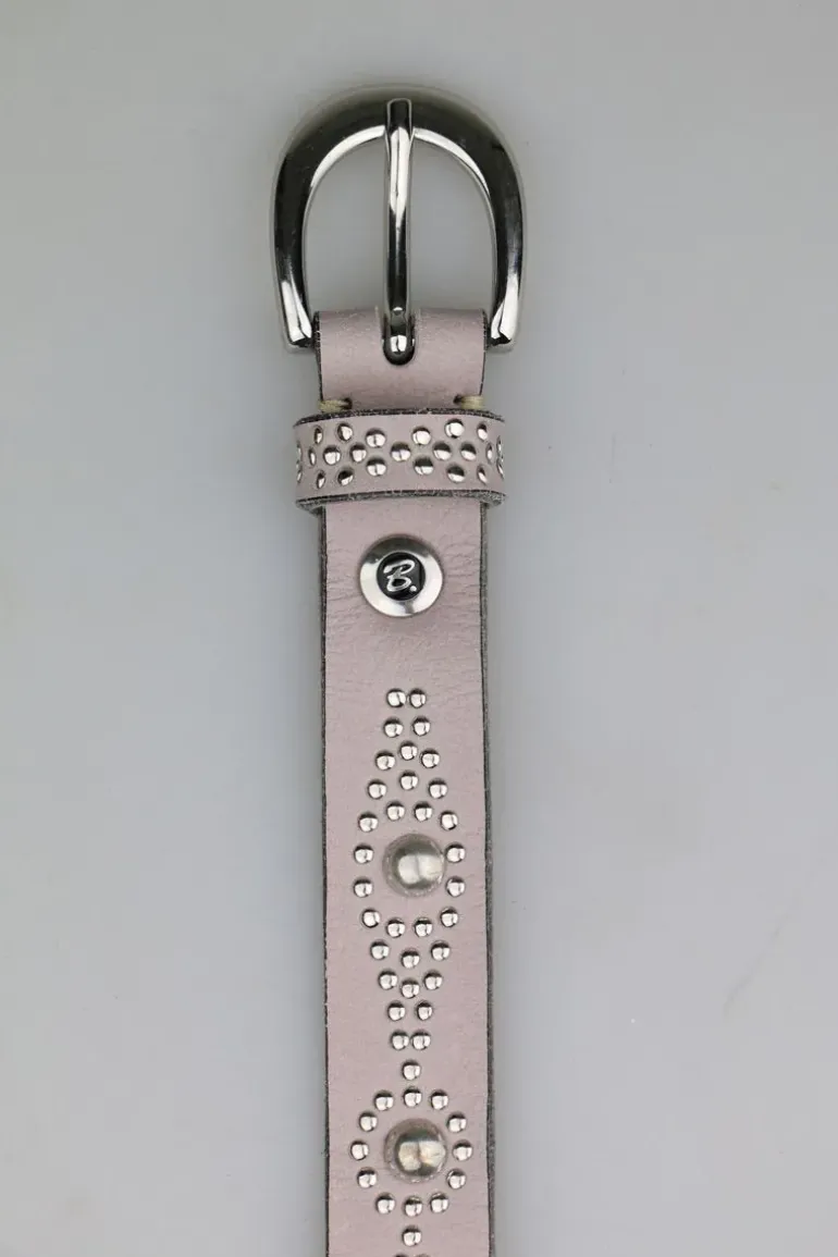 Svana Skinny Belt By B.Belt In Pink