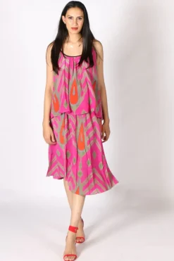 Teardrop Skirt By Anupamaa In Fuchsia
