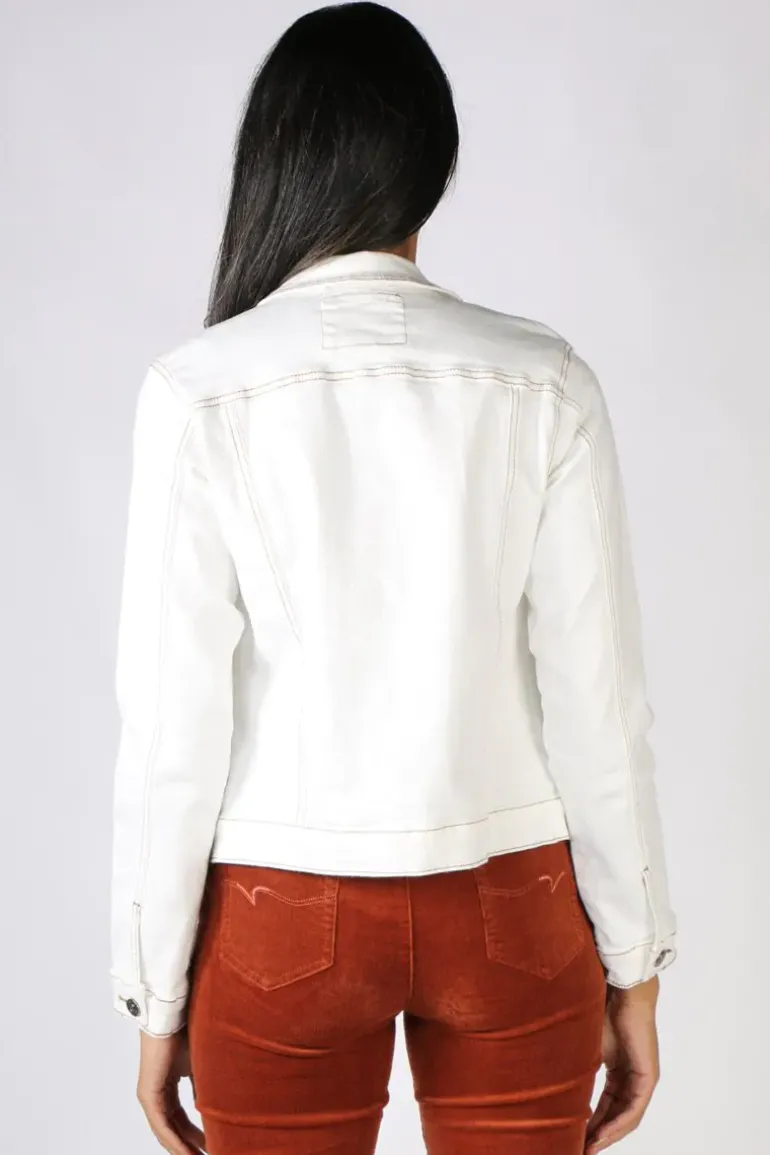Threadz Contrast Jacket In Ivory