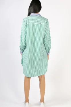Threadz Get Shirty Shirt Dress In Stripe