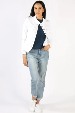 Threadz Military Jacket In White