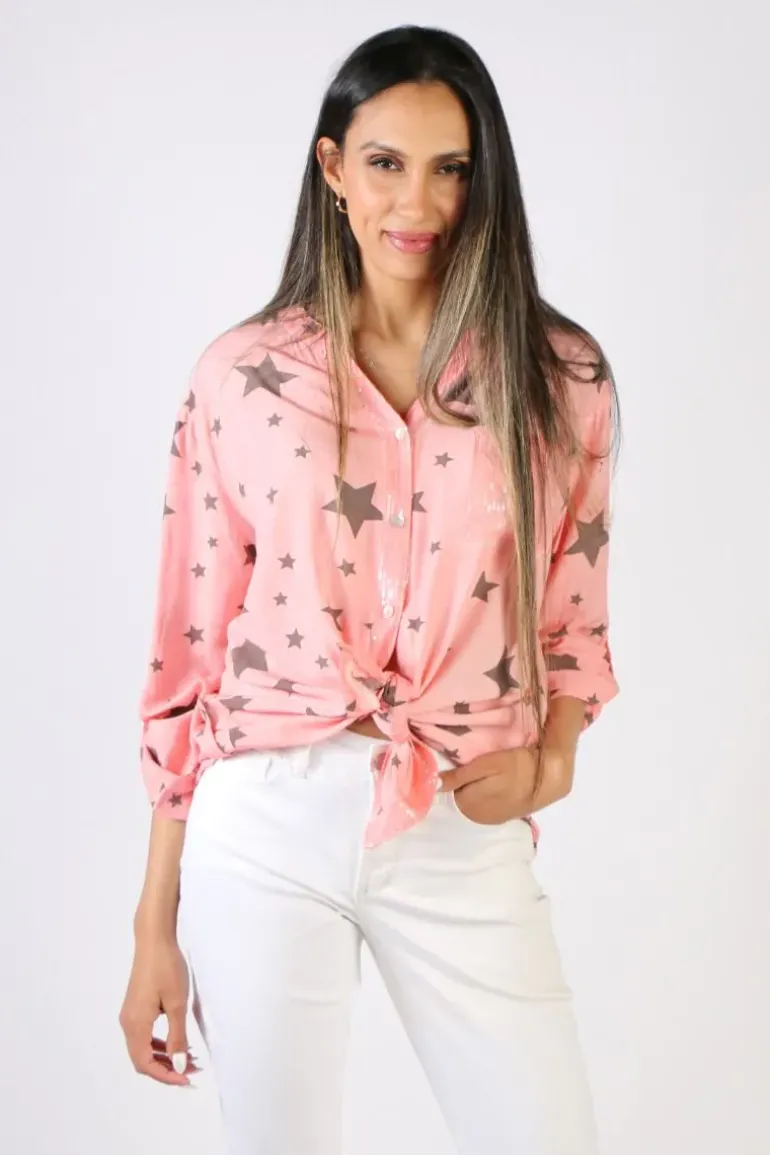 Threadz Star Shirt In Melon