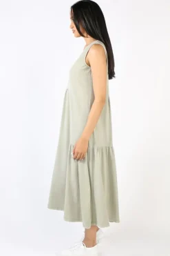 Threadz Venue Jersey Dress In Khaki