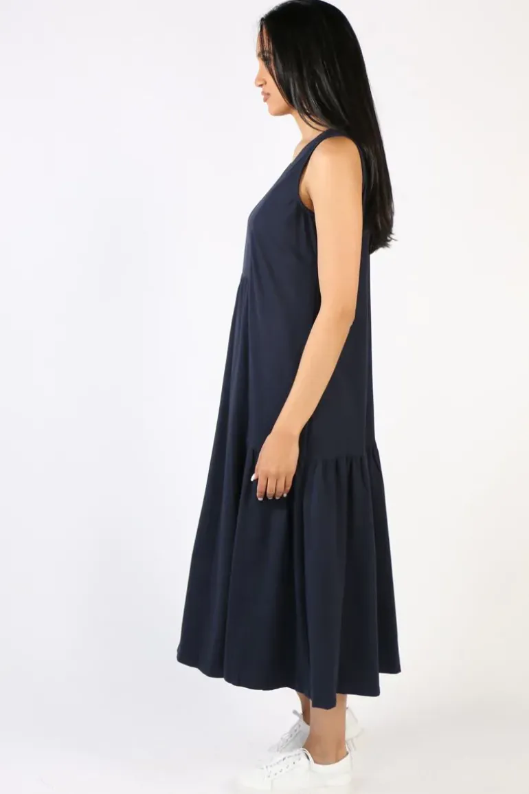 Threadz Venue Jersey Dress In Navy