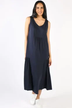 Threadz Venue Jersey Dress In Navy