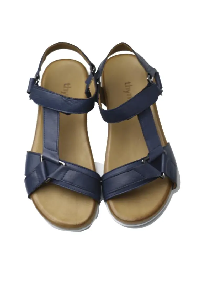 Thyme And Co Torque Sandal In Navy
