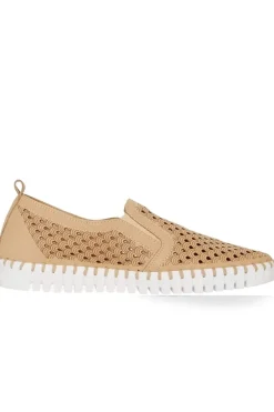 Tulip Elastic Flat By Ilse Jacobsen In Latte